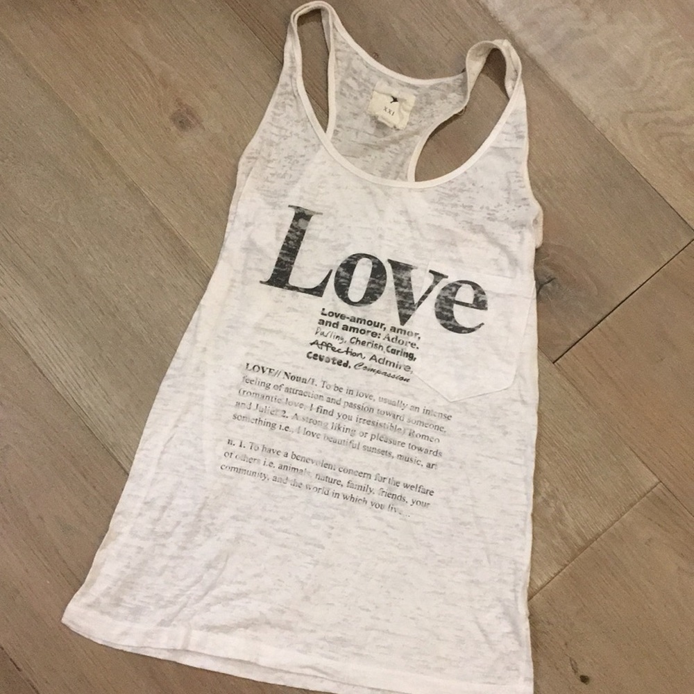 Forever 21 love definition tank